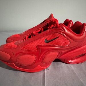 Nike Red Mesh & Synthetic Trainer with Black Swoosh